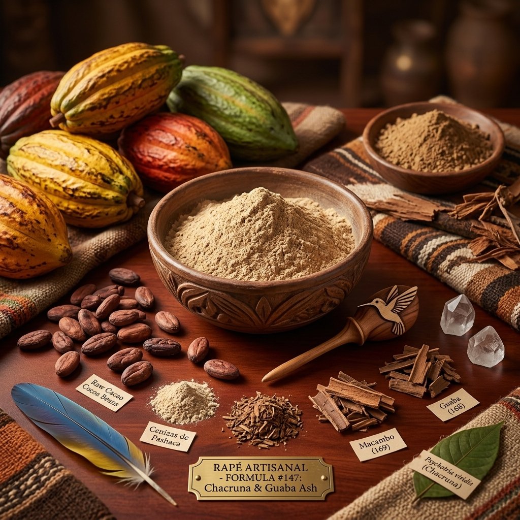 Rapé Snuff Hapé - Cacao &Amp; Chocolaty [Heart Opening] / 5Gr To 4Kg / - (Medium Intensity) - Sacred Circulatory Booster 100% Native To Brazil, Peru And Colombia