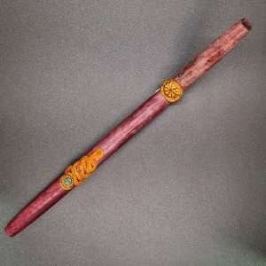 TEPI-Instrumentenkunst, Handgefertigt aus Palisangre, Pona, Ayahuasca, Palo Santo und Palo Rosa. – Bild 5