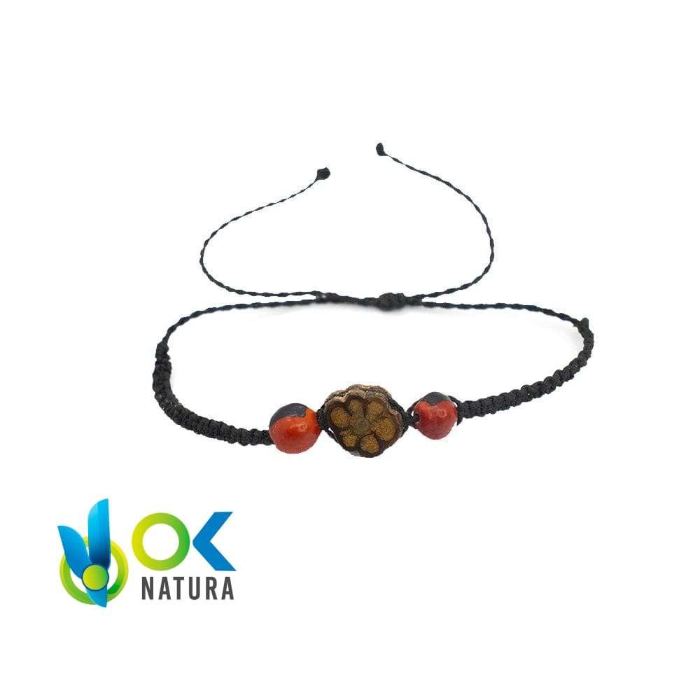 Ayahuasca Bracelets Little - Handgefertigt Mit Ayahuasca Stück Und Stoff, Original Und Einzigartiger Artikel
