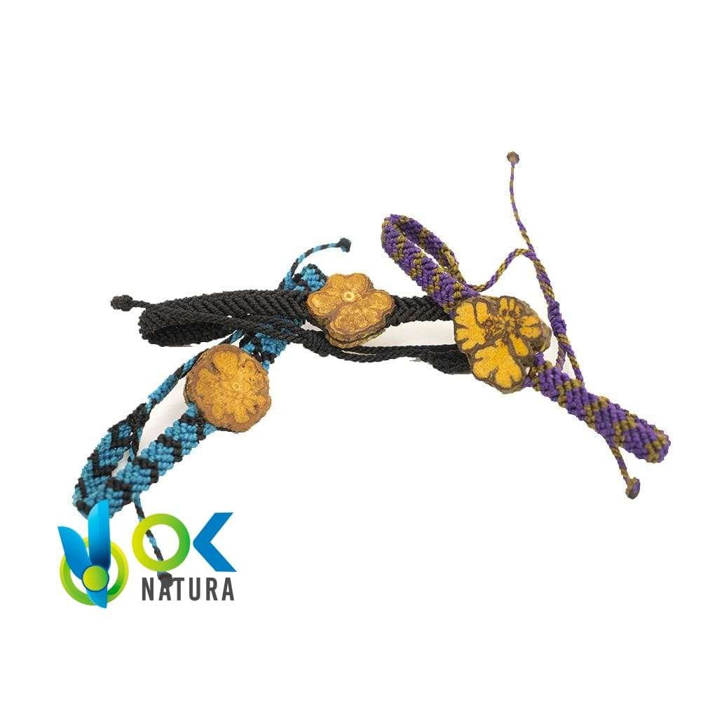 Ayahuasca Bracelets - Handgefertigt Mit Ayahuasca Stück Und Stoff, Original Und Einzigartiger Artikel Gibt Kraft