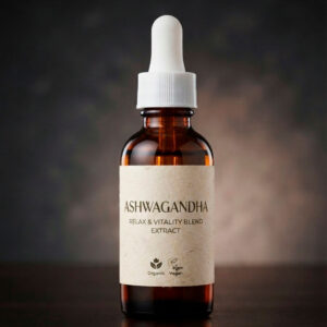 ASHWAGANDHA Liquid Extract for Microdose - (Withania Somnifera) | 100% Pure Original Free-Dilution 4 Ashwagandha